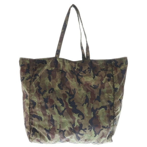 Prada Green Camouflage Nylon Tote Green Khaki Bag - Picture 1 of 5